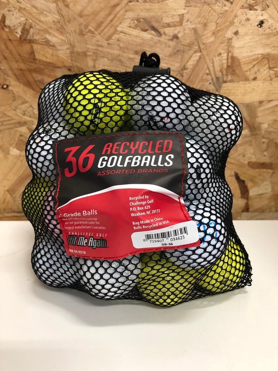 Hit me again 36 recycled golfballs