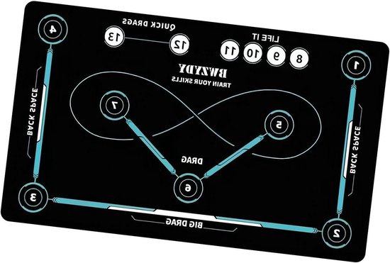 Hockey Trainingsmat - Oefenpad Voetbal - Balcontrole Verbeteren - Antislip Diatomeeënaarde - 90 x 60 cm - Grijs