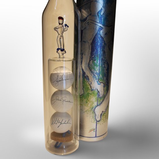 Hole-in-One Trofee - Golf Accessoires - Trofee - Sportprijs - Handgeblazen - Eyecatcher - Lux geschenk - Cadeau golf- Golf accessoires - Whisky- karaf- Fles 0,45L