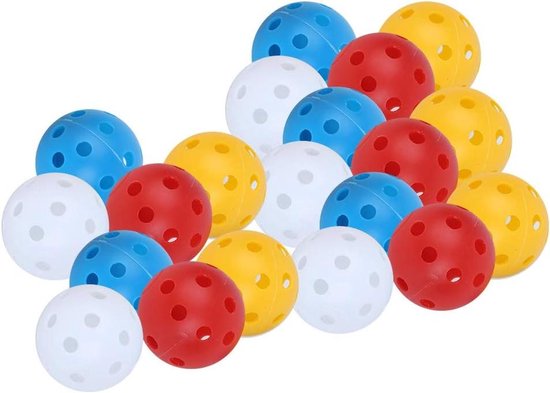 Holle Trainingsballen - Oefenballen - Golf Oefenen - Lichtgewicht Duurzaam - 20 Stuks - Gemengde Kleur