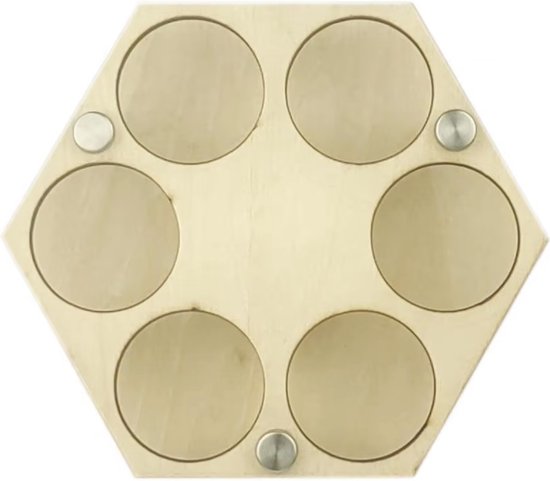 Honingraat Golfbal Display Houder – Zeshoekige Houten Golfbal Stand – Muurdecoratie voor Golfliefhebbers van Blisswood