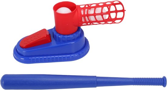 Honkbal Pitching Machine - Trainingsapparaat Slag - Outdoor Batting Oefenen - Voetgeactiveerd Ontwerp - Inclusief 3 Ballen - Niet gespecificeerd
