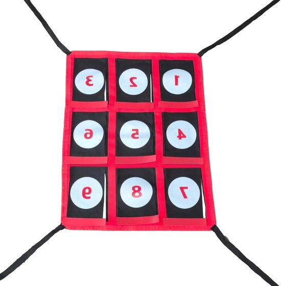 Honkbal Pitching Target - Softbal Oefenhulp - Nauwkeurigheid Verbeteren - 9-gaats Precisie Raster - 69 x 53 cm - Zwart