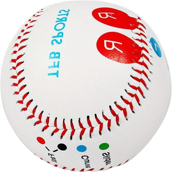 Honkbal Pitching Trainer - Vingermerkbal Oefenhonkbal - Werpen Verbeteren - Kleurgecodeerde Vingerplaatsing - 229 cm - Niet gespecificeerd