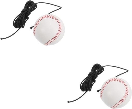 Honkbal Swing Trainer - Slag Oefenapparaat - Slagvaardigheid Verbeteren - Stevig Elastisch Ontwerp - 7.00X7.00X7.00CM - Wit
