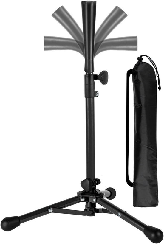 Honkbal T-standaard - Softbal trainer - Vaardigheidsontwikkeling Slag - Verstelbare Hoogte - 20.87-31.12 inch - Zwart