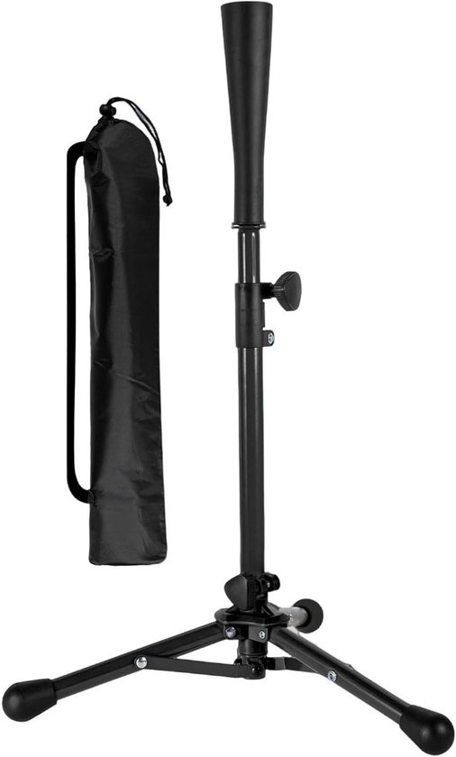 Honkbal Tee Stand - Softbal Trainer - Sport Coaching - Verstelbare Hoogte - 20.87 tot 31 inch - Zwart