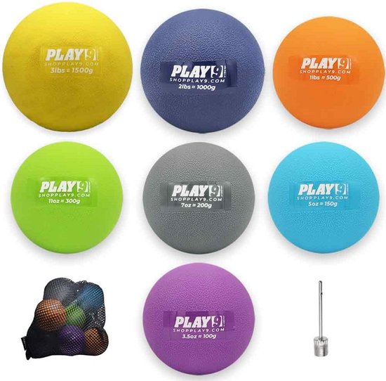 Honkbal Trainingsballen - Gewogen Ballen - Pitching Snelheidstraining - Duurzame Constructie - 7 Stuks - Multicolor