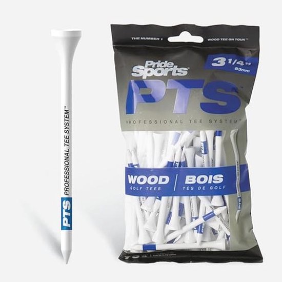 Houten Golf Tees 3.1/4 - Duurzaam en Prestatief van Merkloos