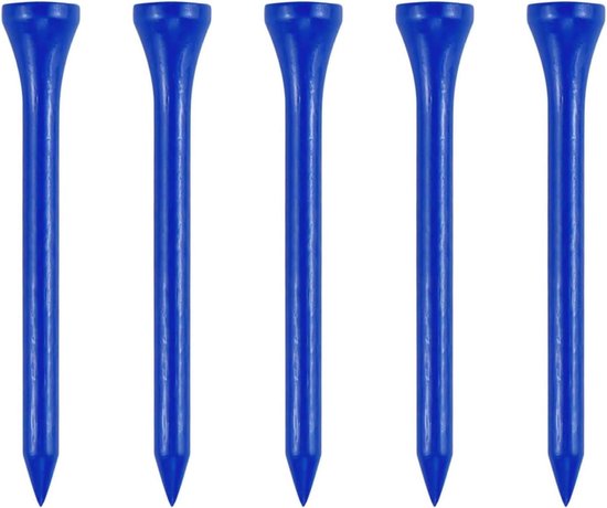 Houten golf tees 70 mm - Blauwe bamboe - Sterk en breukvast - Ideaal voor golfers - ShopVlot