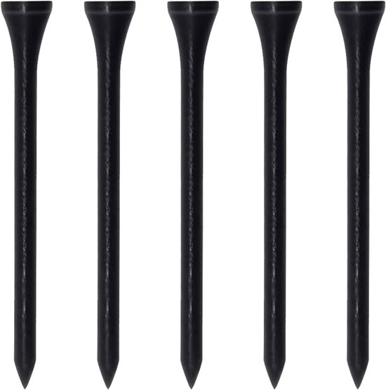 Houten Golf Tees 83 mm - 100 Stuks, Duurzame Golfaccessoires voor Precisie en Comfort van Merkloos
