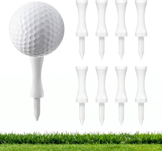 Houten Golf Tees - Golf Accessoires - Golf Swing Training - Verbeterde Duurzaamheid Stabiliteit - 60 Pack Verschillende Maten