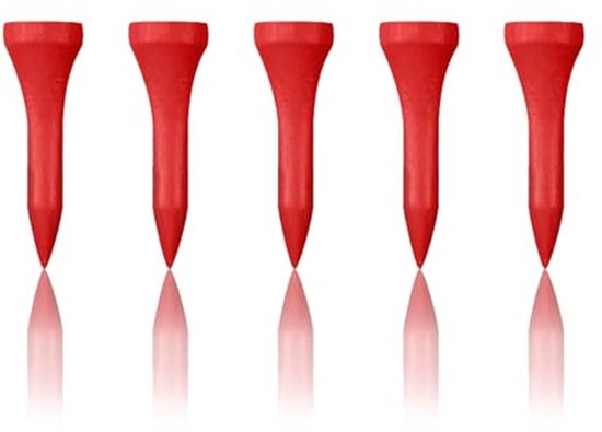 Houten Golf Tees - Korte Houten Tees - Golfen op de baan - Biologisch afbreekbaar materiaal - 100 stuks 38mm