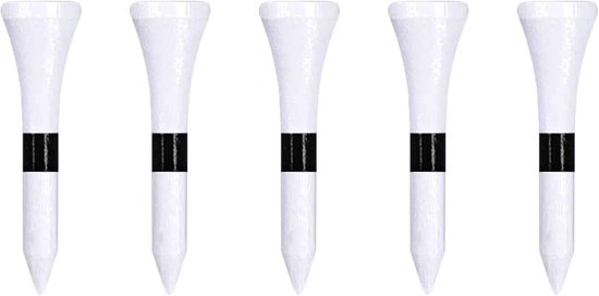 Houten Golf Tees Set van 100 Stuks, Verschillende Maten 38MM, 70MM en 83MM, Duurzaam en Milieuvriendelijk