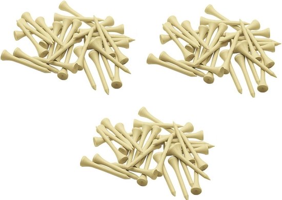 Houten golftees naturel 54mm - 2 1/8 inch (150 stuks) van houten