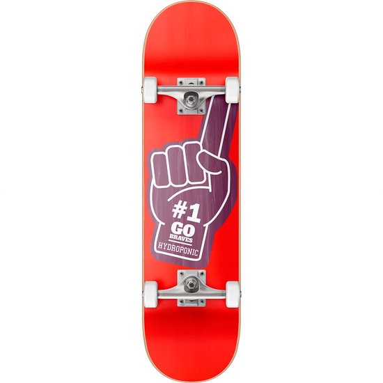 Hydroponic Hand Co 8.125´´ Skateboard Rood van Merkloos