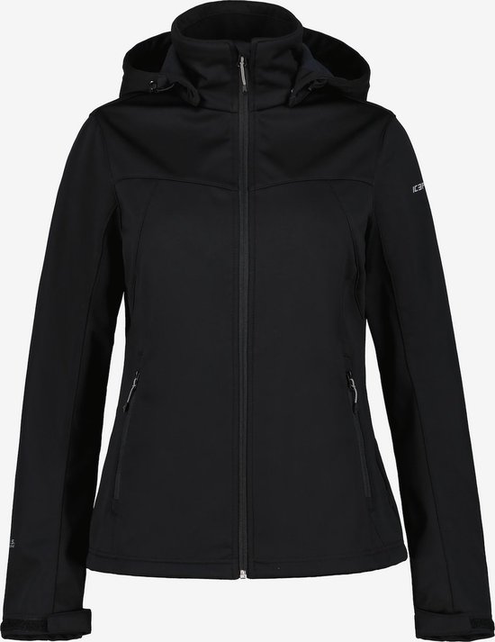 Icepeak Boise - Softshell Jas Voor Dames - Zwart - Maat 42 van Icepeak