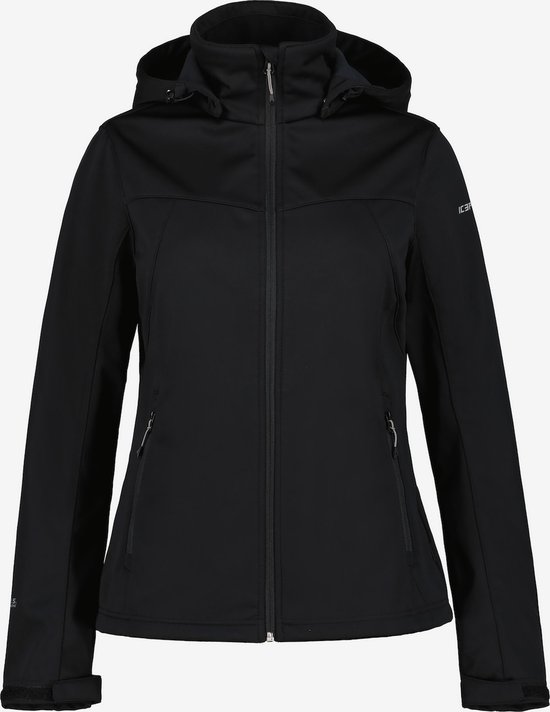 Icepeak Boise - Softshell Jas Voor Dames - Zwart - Maat 46 van Icepeak