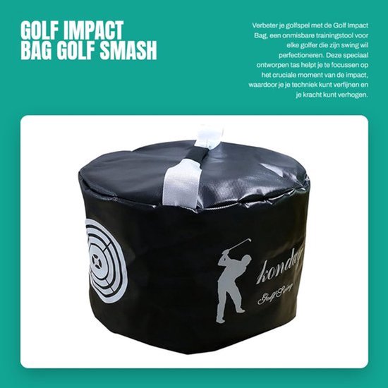 Impact Bag Golf Training Tool - Smash Bag - Swing Trainer - Praktijk Tas - Schokbestendig - Verstelbaar - Hoogwaardige materialen