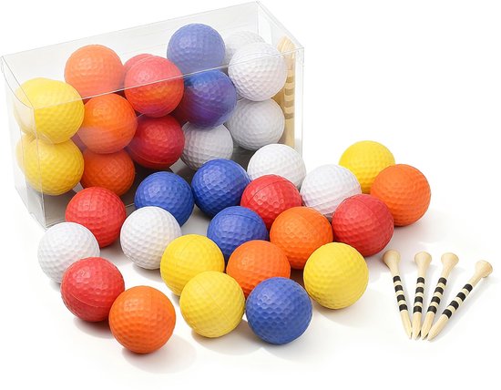IMPERATORIS® Golf Oefenballen - Airflow Ballen - Geperforeerde Plastic Ballen - Voor Training in Tuin en Binnen - Lichtgewicht - Set van 20 - zachte schuim
