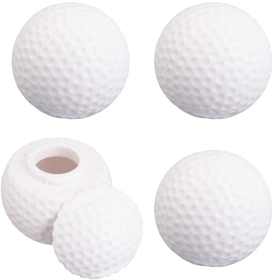 IMPERATORIS® Golf Oefenballen - Airflow Ballen - Geperforeerde Plastic Ballen - Voor Training in Tuin en Binnen - Lichtgewicht - Set van 4 - witte