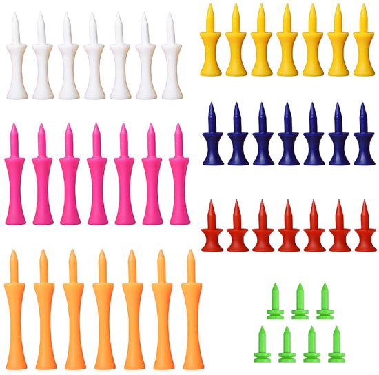 IMPERATORIS® Golf Tees - Onbreekbare Tees - Standaard Maat - Hoge Zichtbaarheid - Voor Training en Wedstrijd - 49 stuks van IMPERATORIS
