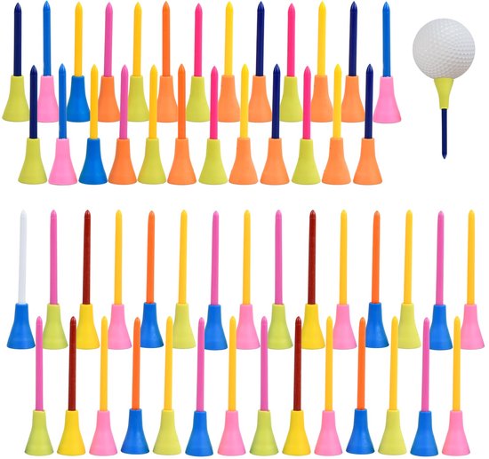 IMPERATORIS® Golf Tees - Onbreekbare Tees - Standaard Maat - Hoge Zichtbaarheid - Voor Training en Wedstrijd - 50 stuks van IMPERATORIS