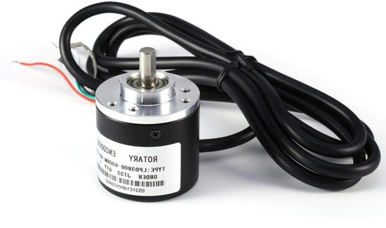 Incrementele roterende encoder AB 2-fasen 600P/R DC 5V-24V met 6 mm encoderas - Breed scala aan voedingsspanningen