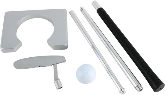 Indoor Golf Putting Set - Golf Oefenset Putter - Golfvaardigheden Verbeteren - Automatische Balretour - 3-delig - Zwart