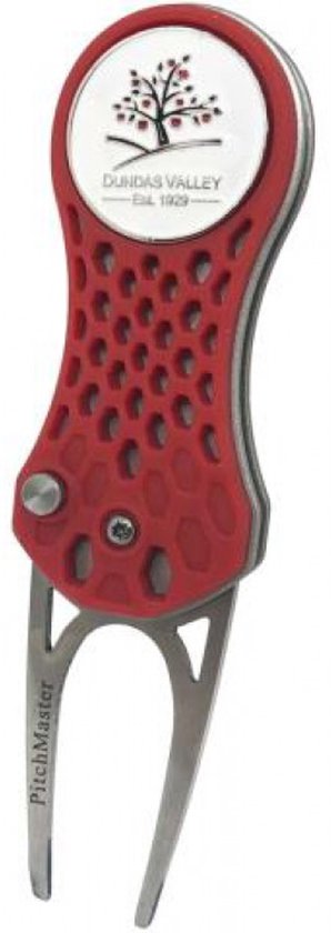 Inklapbare pitchfork - Inclusief bal marker - pitch fork - GOLF ACCESSOIRE - Rood van Merkloos
