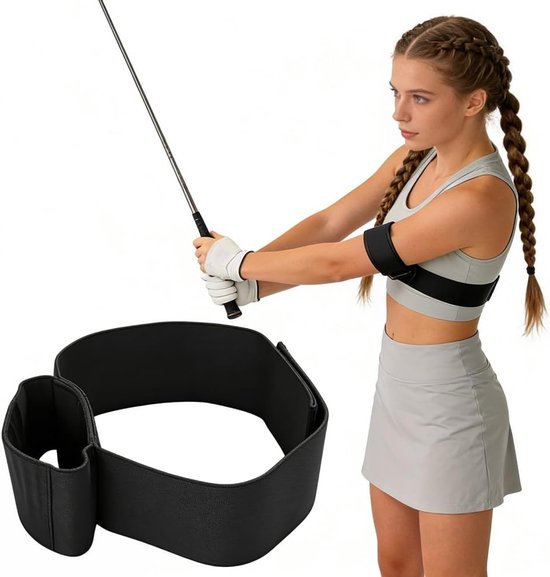 Innovatieve Slider Golf Trainingshulp voor Swingcorrectie, Zwaaistabiliteit en Armverbinding - Geschikt voor Indoor en Outdoor Gebruik van Merkloos