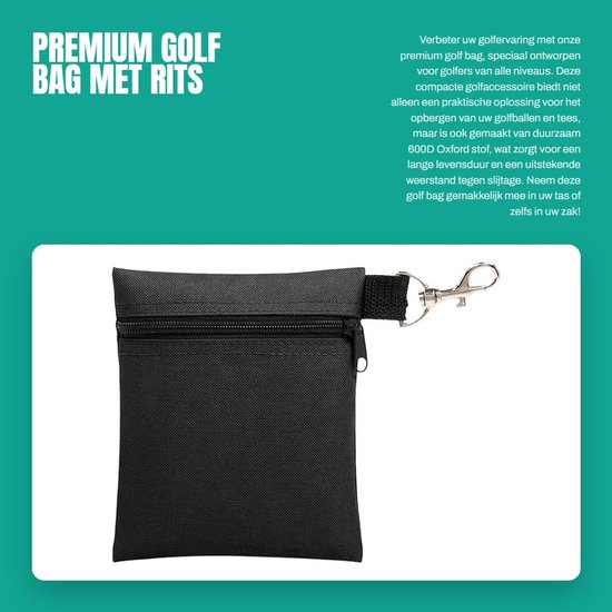 Inovra- Golfbag Premium - Compact Ontwerp - Golfaccessoire Tas - 600D Oxford Stof - Duurzaam en Slijtvast - Voor Mannen en Vrouwen