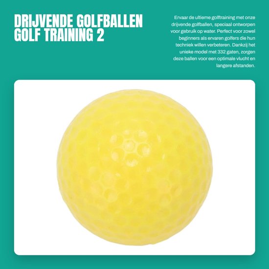 Inovra- Golfballen Drijvend 2 Lagen - Golf Praktijk Ballen - Waterbestendig - Oefenballen - Lange Afstand - Schokbestendig - Oefengolfballen