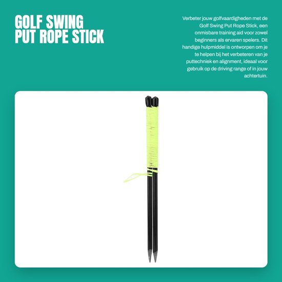 Inovra- Putstick Lichtgewicht - Golftraining - Golftrainingsmateriaal - Verstelbaar - Duurzaam - Hoogwaardig Glasvezel