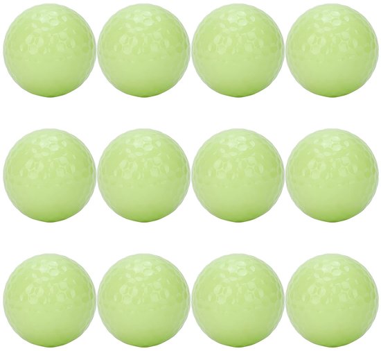 Inovra - Set van 12 Glow-in-the-Dark Golfballen voor Nachtelijke Sport