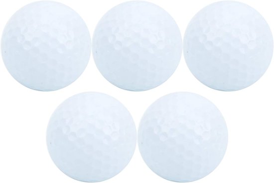 JeiibrZui Golfballen - Watergolf trainingshulpmiddel - Eenvoudig te bouwen voor binnen- en buitentraining - Verpakking van 5 - Geschikt voor kinderen en volwassenen Wit van Merkloos