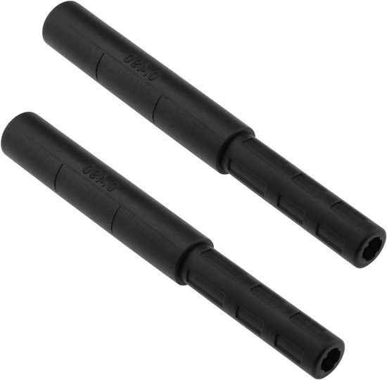 JGS Premium - 2-pack Golfclub verlengstang 1274 x 155 mm - Koolstofvezel - Zwart