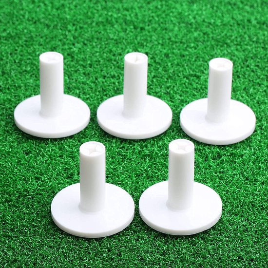 JHUBERS- Golf Tees 10 Stuks - Rubber Tees - Golf Accessoires - Training Hulp - Duurzaam - Geschikt voor Driving Range - Golfballhouder van Jhubers