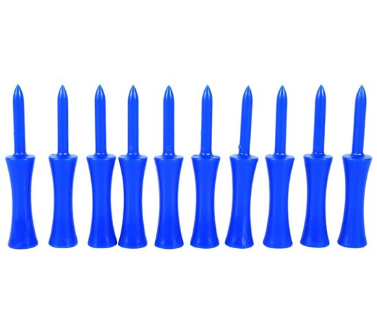 JHUBERS- Golf Tees 100st - Kunststof 68mm - Duurzaam - Golf Accessoires - Lichtgewicht - Heldere Kleur - Golfhuls