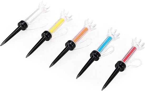 Jhubersproducts - Golf Tee Set - Magnetische golftees - Optimale training - Set van 5 stuks - Professionele kwaliteit - Golfaccessoires - Geschikt voo
