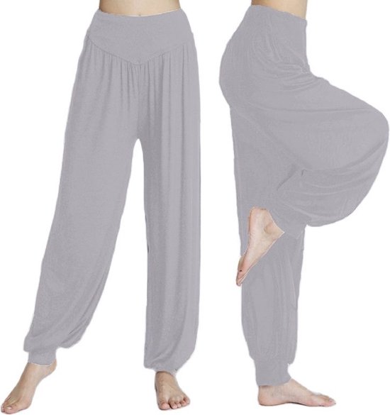 Jumada's - Harembroek - Yogabroek - Chillbroek - XXL - Harempants - Luchtige broek - Loose pants - Grijs van Jumada's