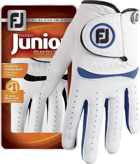 Junior handschoen - Wit/Cobalt van Merkloos