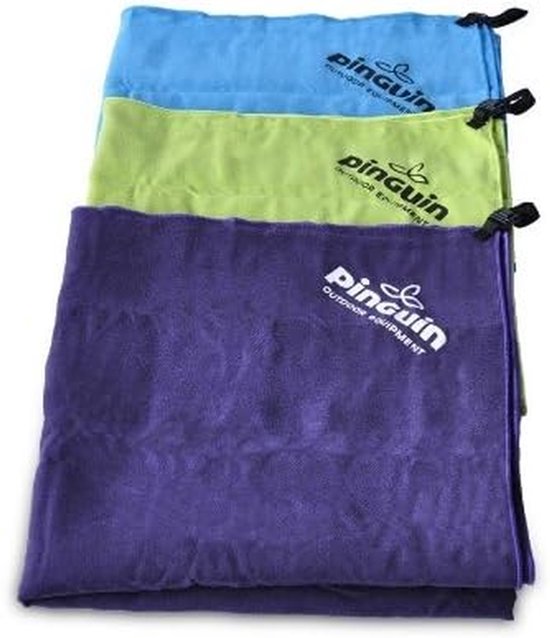 Kampeerhanddoek - Reishanddoek - Snel Drogen - Lichtgewicht Microvezel - 40 x 80 cm - Blauw