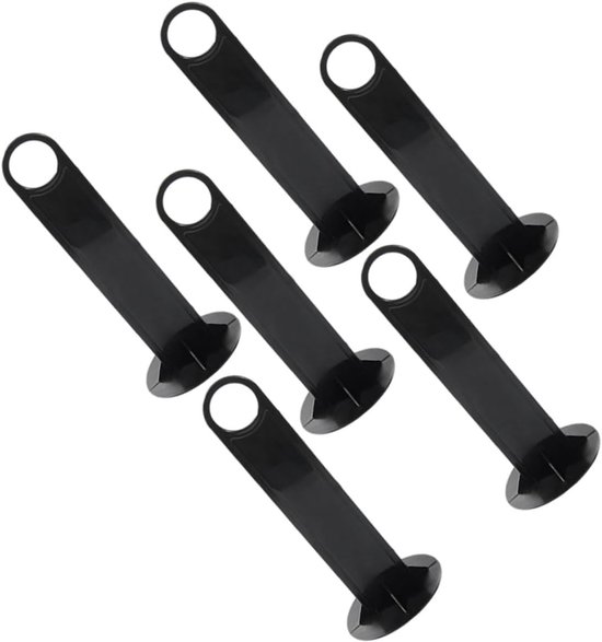 Kegel Houders - Markeer Schijven - Sport Training - Stabiel PP Materiaal - 21 x 9.3 cm - Zwart van Merkloos