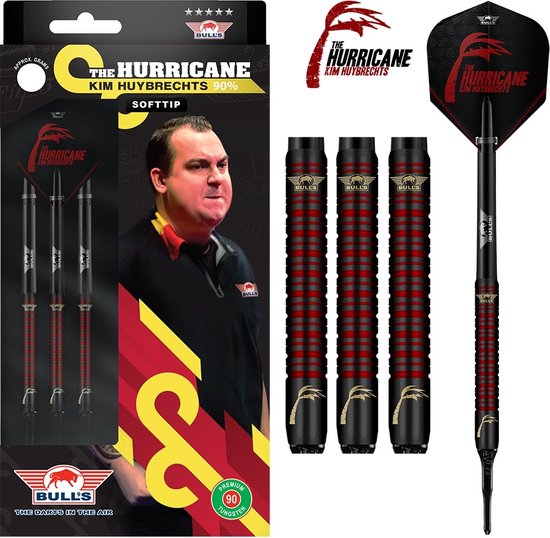 Kim Huybrechts 90% Black Titanium Soft Tip - Dartpijlen - 20 Gram van Target