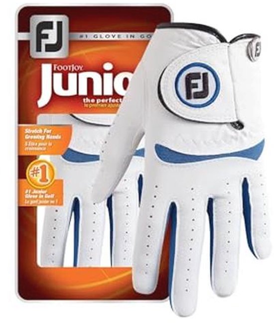 Kindergolfhandschoenen wit/blauw voor optimaal comfort en prestaties van Merkloos