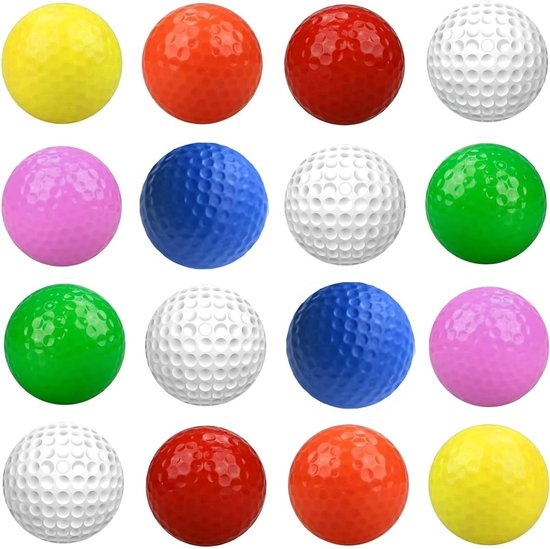 Kleurige Golfballen van Foam Rubber voor Thuistraining en Buitenactiviteiten, 16 Stuks voor Kinderen en Volwassenen van Merkloos