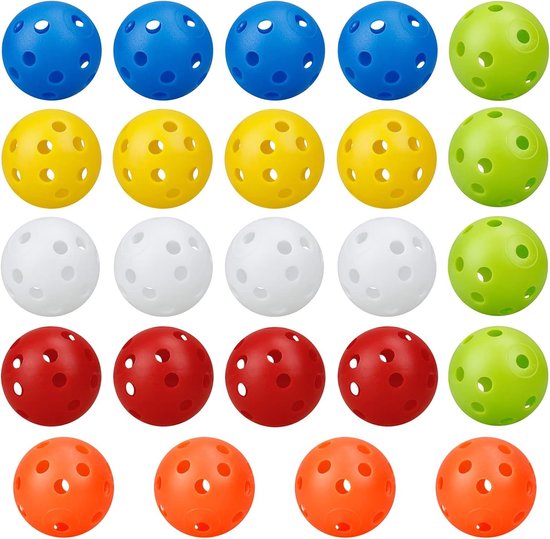 Kleurige Holle Plastic Golfballen voor Kinderen - 24 Stuks voor Speelplezier en Oefeningen Thuis