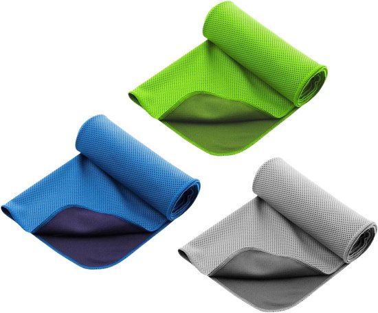 Koeldoek - Sportdoek Zweetdoek - Directe Verkoeling - Hyperverdampende Mesh - 30 x 90 cm - Groen