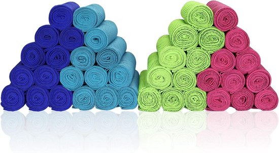 Koeldoeken Set - Sportdoeken Absorberende Handdoeken - Sporten en Ontspanning - Dikke 160gsm Microvezel - 40 stuks 102x30 cm - Assorti
